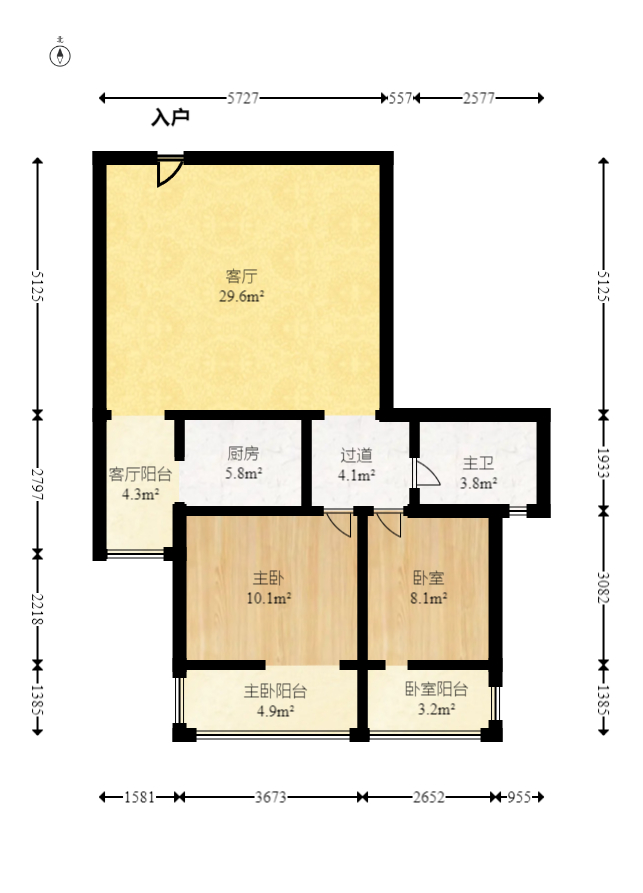 锦璨家园  2室2厅1卫    56.7万 锦璨家园  2室2厅1卫    56.7万户型图