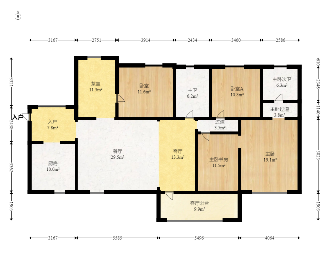 华润凤凰城二期 4室2厅2卫 146.8万 华润凤凰城二期 4室2厅2卫 146.8万户型图