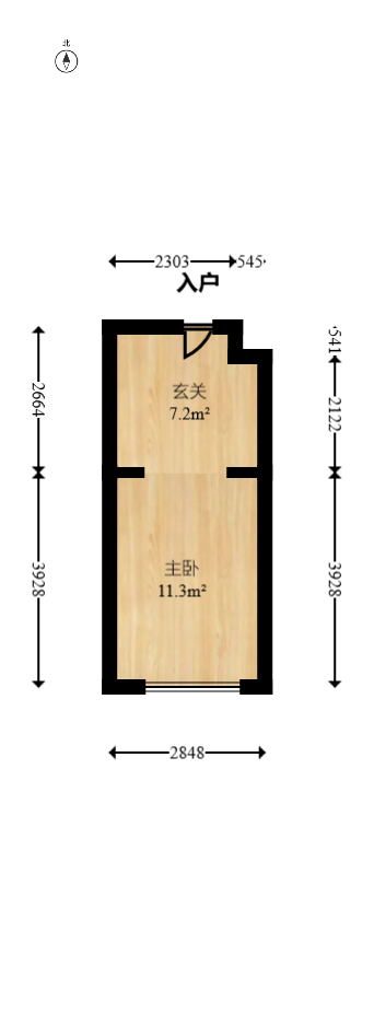 保利天禧EF区  1室1厅1卫   34.90万室内图1