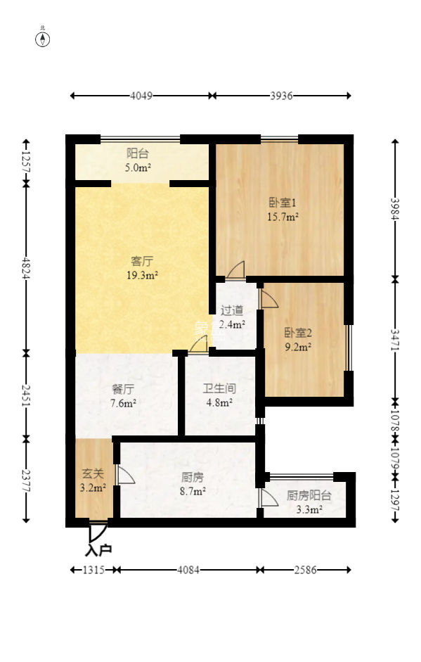 东门壹号家园  2室2厅1卫   75.80万