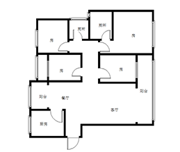 旗滨公园里  4室2厅2卫   72.50万室内图