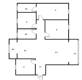 旗滨公园里  4室2厅2卫   79.80万室内图