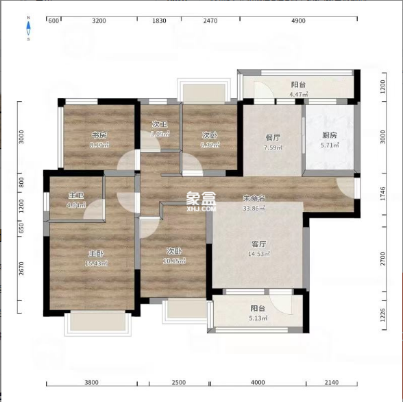 当代尚品苑  4室2厅2卫    60.0万 当代尚品苑  4室2厅2卫    60.0万室内图