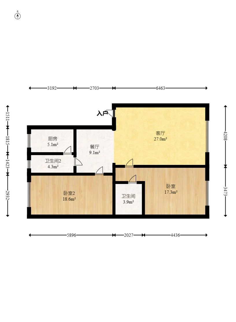 泉塘小区  4室2厅2卫    45.8万 泉塘小区  4室2厅2卫    45.8万户型图