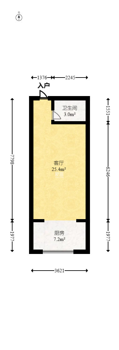 新远时代  1室1厅1卫   22.00万