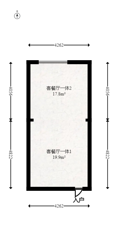 京武浪琴山三期（京武中心）  2室1厅1卫   62.80万室内图1