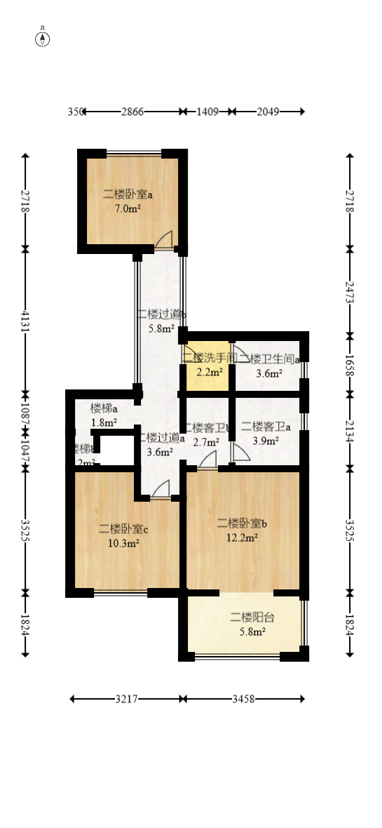 澳海谷山府  6室2厅2卫   128.00万室内图1