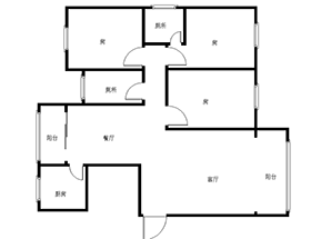 欧洲城  3室2厅2卫   70.80万室内图