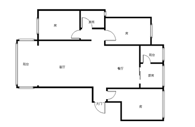 恒茂凯旋城  3室2厅2卫   78.60万室内图