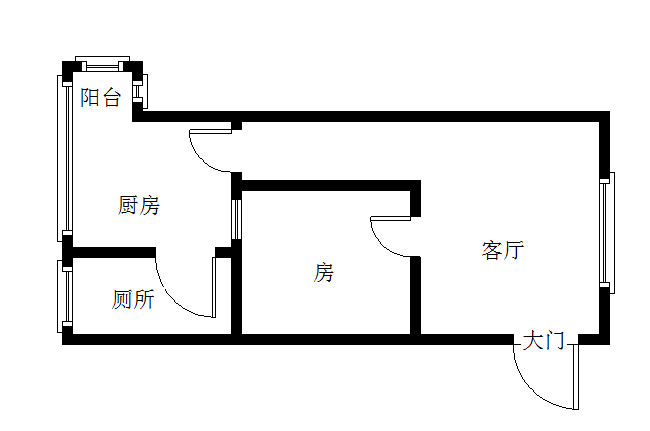 春天国际  1室1厅1卫   33.80万室内图