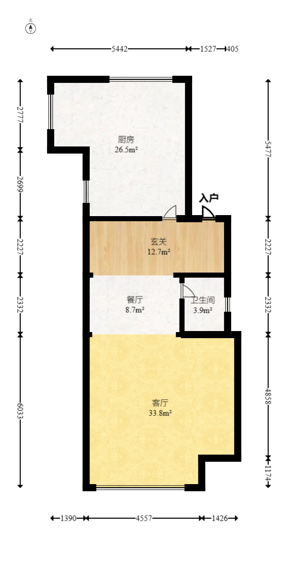 西山汇景一、二期  4室2厅3卫   350.00万室内图1