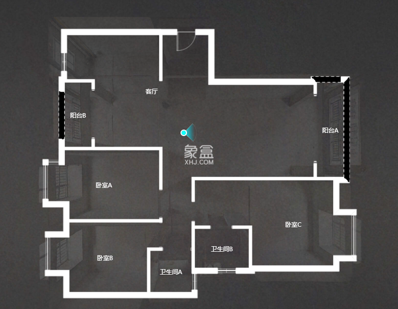 磐龙生态社区  3室2厅2卫   53.80万室内图1