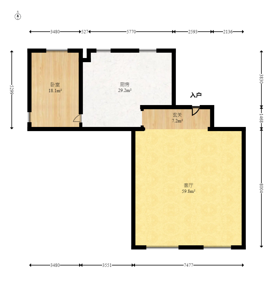 建发央著  4室2厅2卫   223.00万室内图1