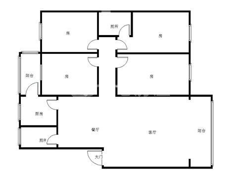 盛世华庭  4室2厅2卫   78.00万室内图