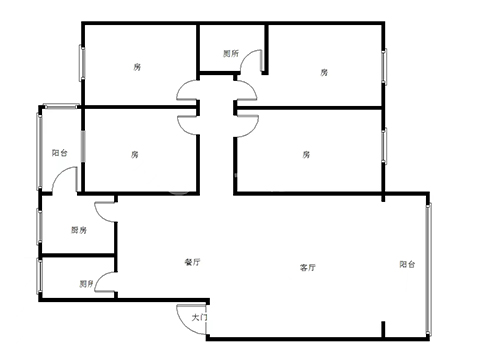 盛世华庭  4室2厅2卫   63.80万室内图