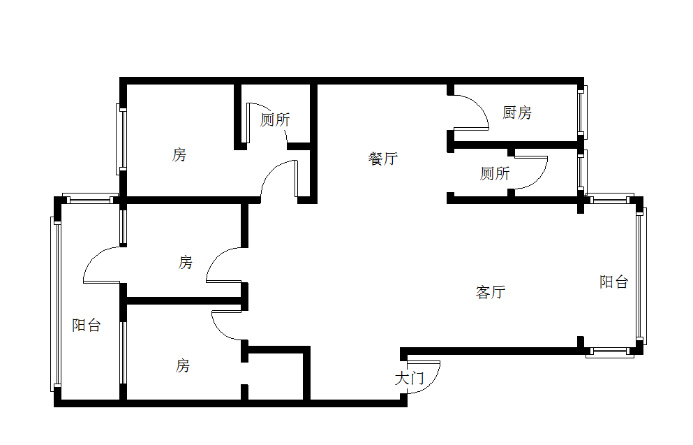 盛世华庭  3室2厅2卫   68.00万室内图