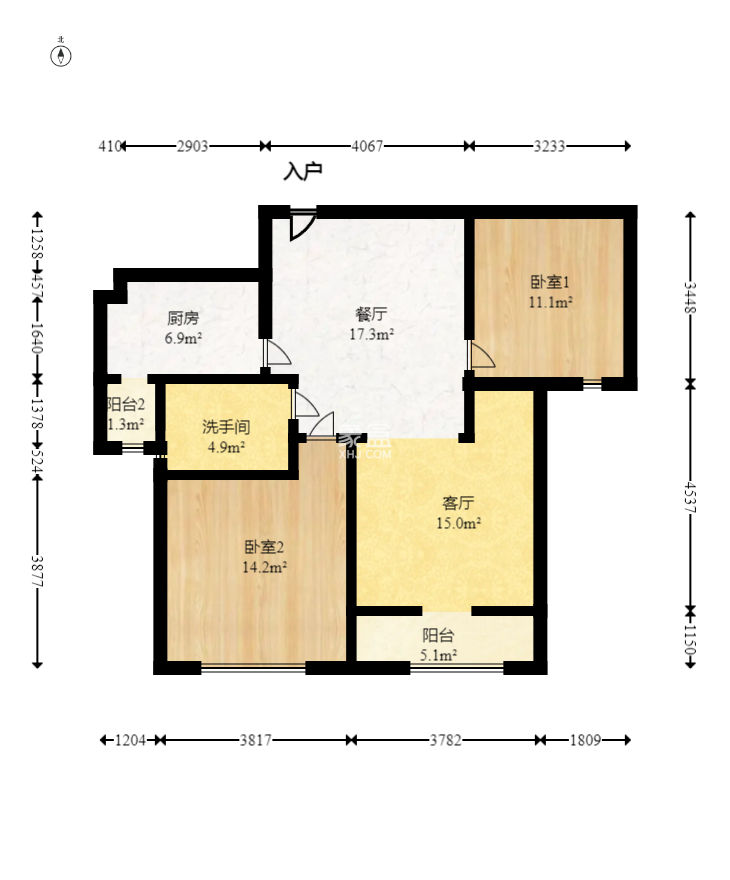 城南故事家園  2室1廳1衛(wèi)    74.98萬