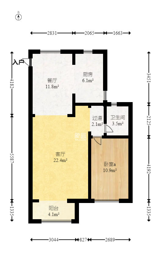 澳海谷山府  3室2厅1卫   80.00万