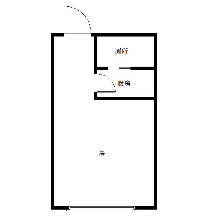 嘉茂银座  1室1厅1卫   35.80万室内图