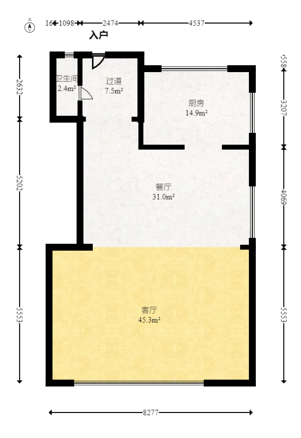 比华利山  5室2厅3卫   349.60万室内图1