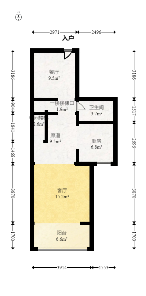 邦盛水岸御园  3室2厅2卫   85.00万室内图1