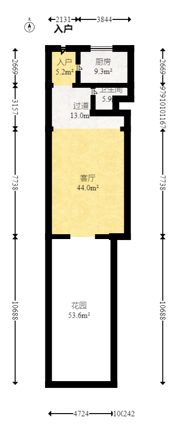 盈峰翠邸  4室4厅4卫    190.0万室内图1