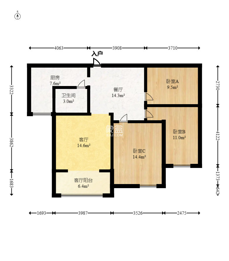 阳光丽城一期  3室2厅1卫    96.0万