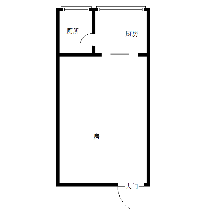 春天国际  1室1厅1卫   36.80万室内图