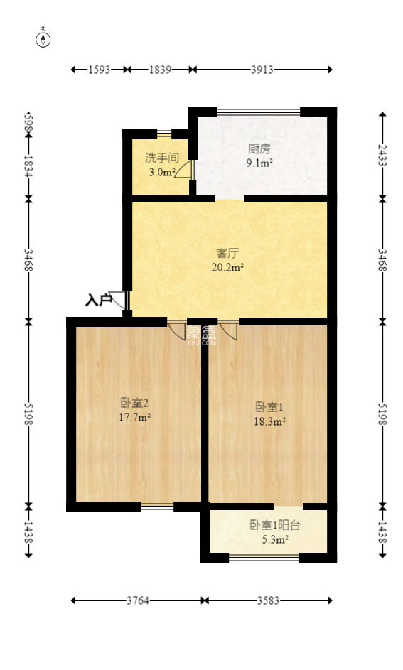 曙光路友阿宿舍  2室1厅1卫   55.80万