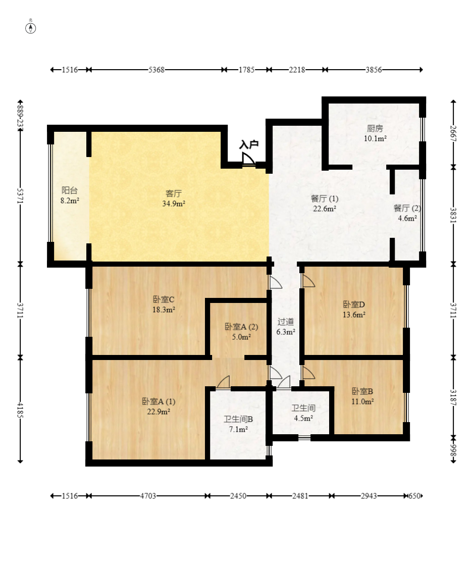 佳兆业云顶梅溪湖(佳兆业梅溪荟) 4室2厅2卫 288.0万 佳兆业云顶梅溪湖(佳兆业梅溪荟) 4室2厅2卫 288.0万户型图