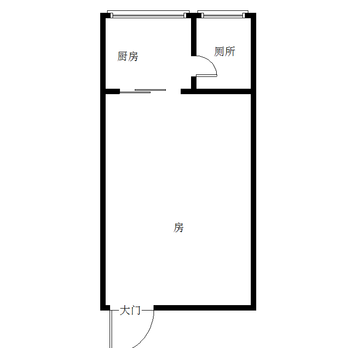 春天国际  1室1厅1卫   33.00万室内图