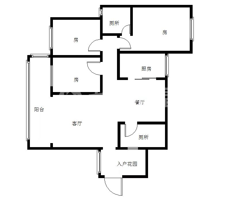 春天国际  3室2厅2卫   83.80万室内图