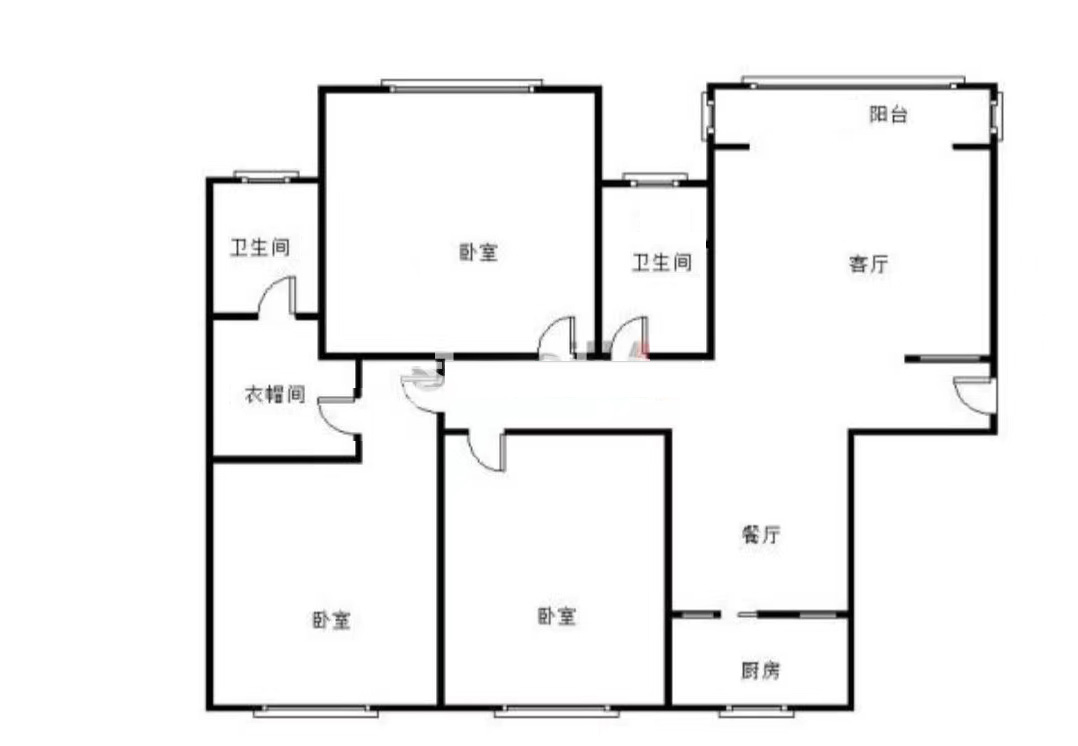 金杏美域  3室2厅2卫   68.00万室内图