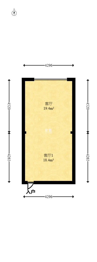 京武浪琴山三期（京武中心）  1室1厅1卫   50.00万