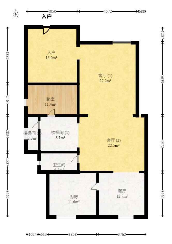 麓谷锦园  5室2厅3卫   420.00万室内图1