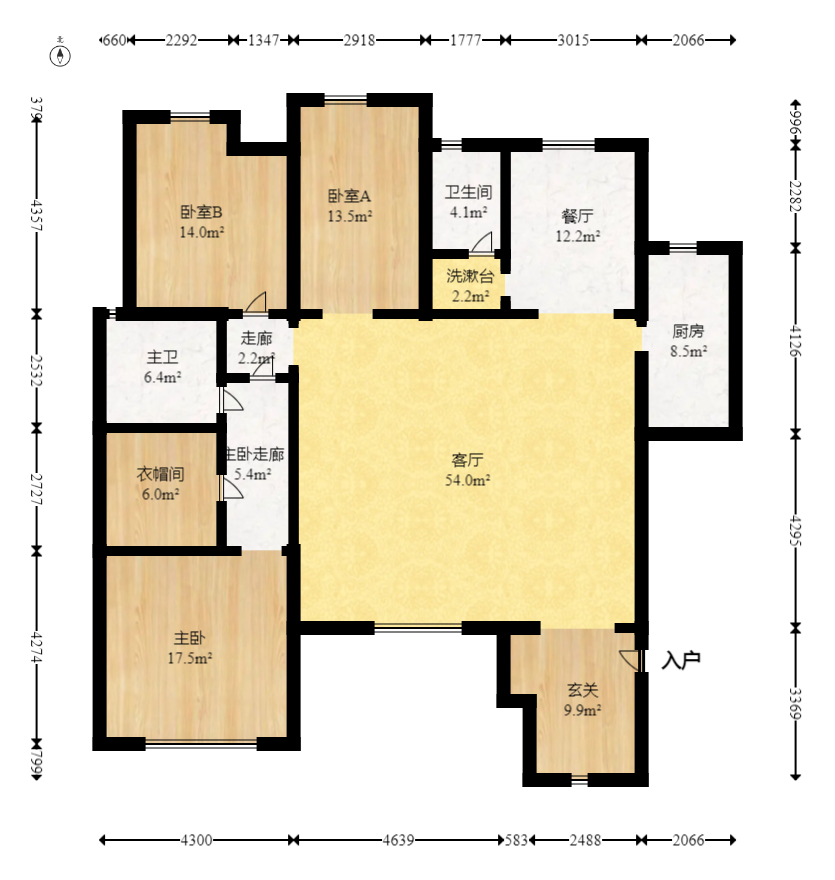 中建芙蓉和苑  4室2厅2卫    298.0万 中建芙蓉和苑  4室2厅2卫    298.0万户型图