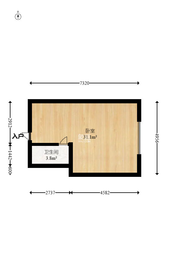 咸嘉新村悦峰园  1室1厅1卫   29.00万