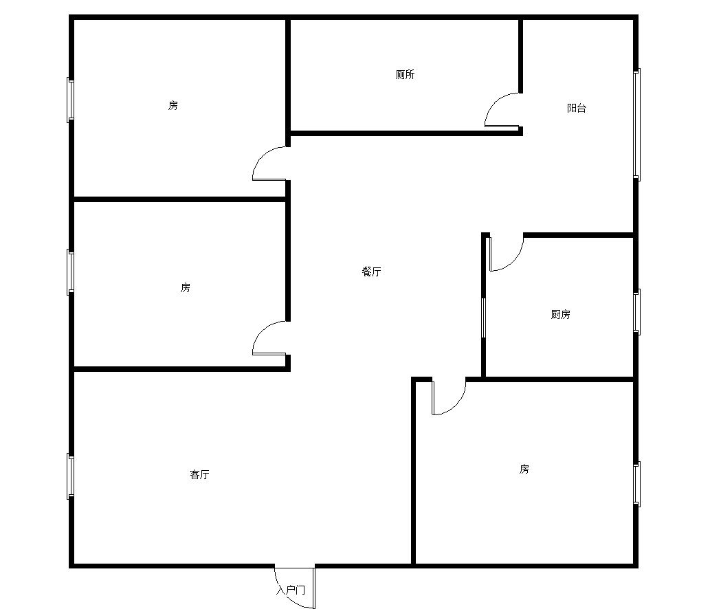 农机公司  3室2厅1卫   48.80万室内图