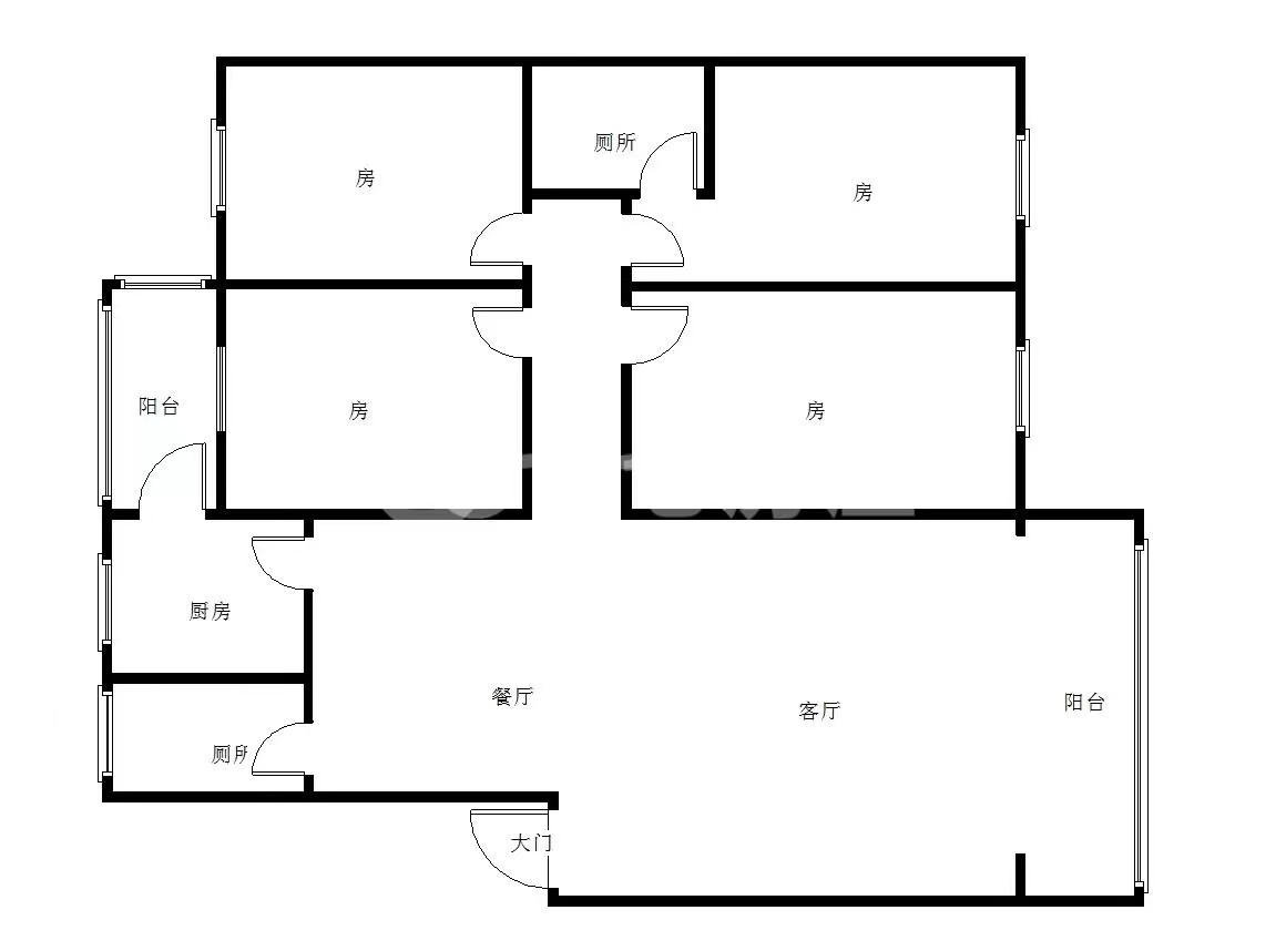 盛世华庭  4室2厅2卫   68.80万室内图