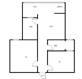 群兴花园  3室2厅2卫   50.80万室内图