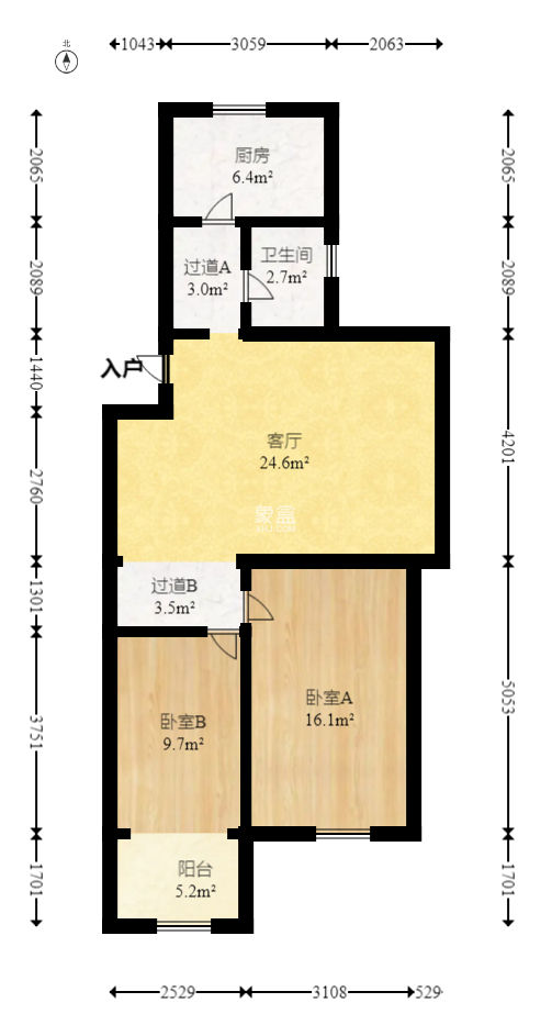 雅泰家园  4室2厅2卫   52.00万