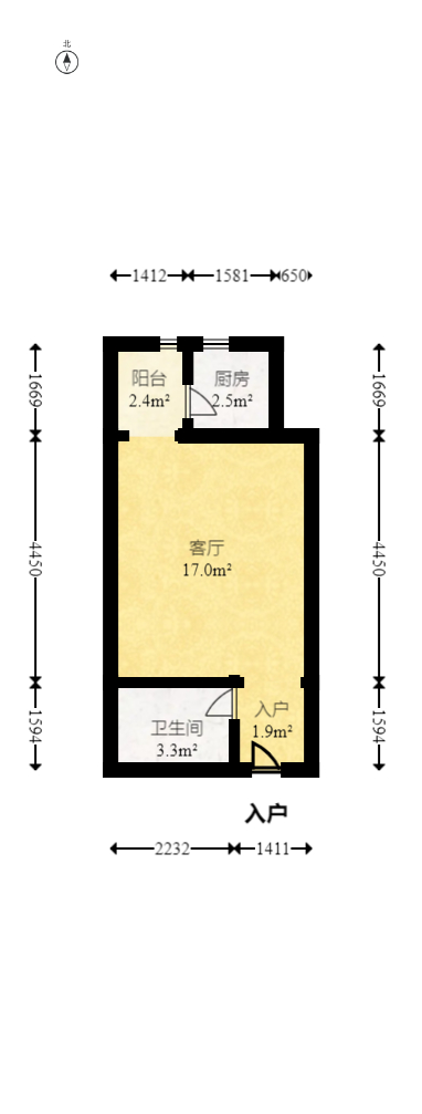 未来漫城  1室0厅1卫    28.0万 未来漫城  1室0厅1卫    28.0万户型图