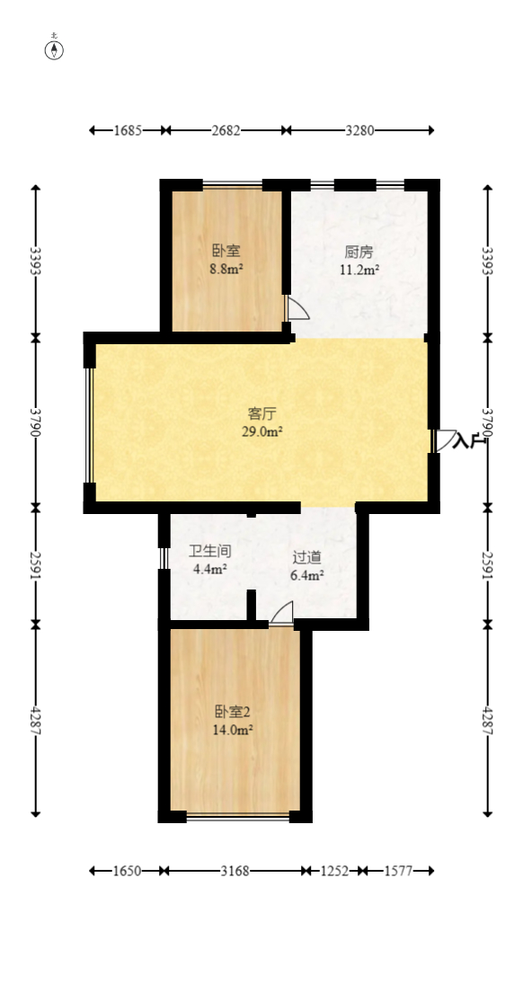 金辉优步花园  3室2厅1卫    139.0万 金辉优步花园  3室2厅1卫    139.0万户型图