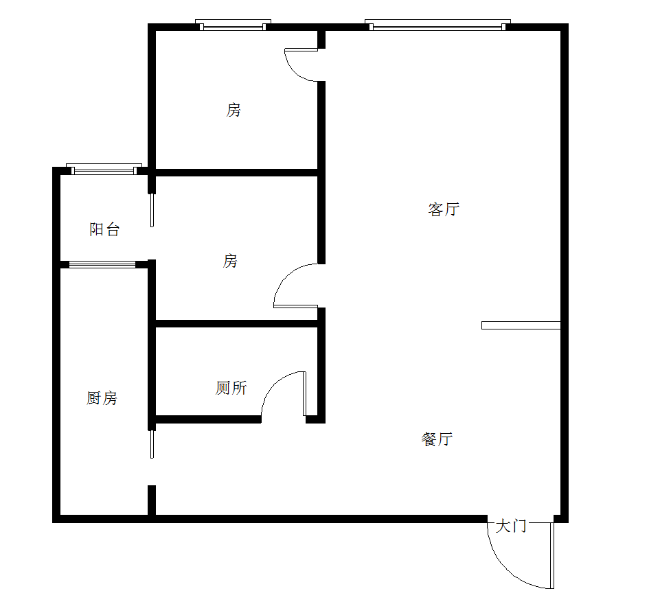 世纪中环  2室1厅1卫   92.00万室内图