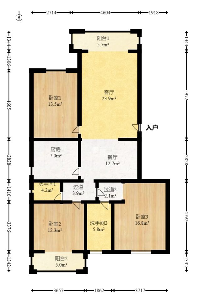 中建桂苑  3室2厅2卫   119.00万