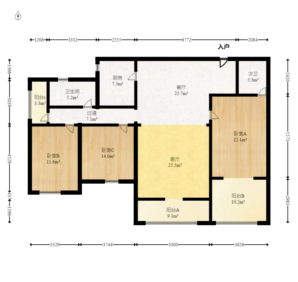 雅致名园  3室2厅2卫    281.98万 雅致名园  3室2厅2卫    281.98万户型图