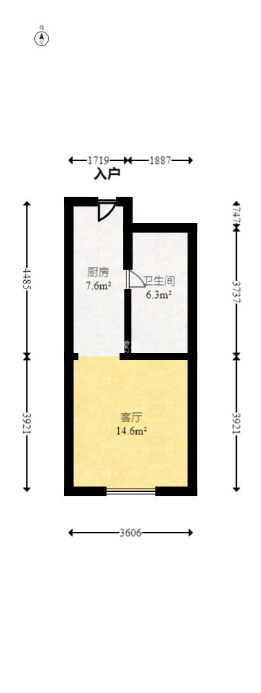 梅溪湖金茂湾  2室1厅1卫   45.00万