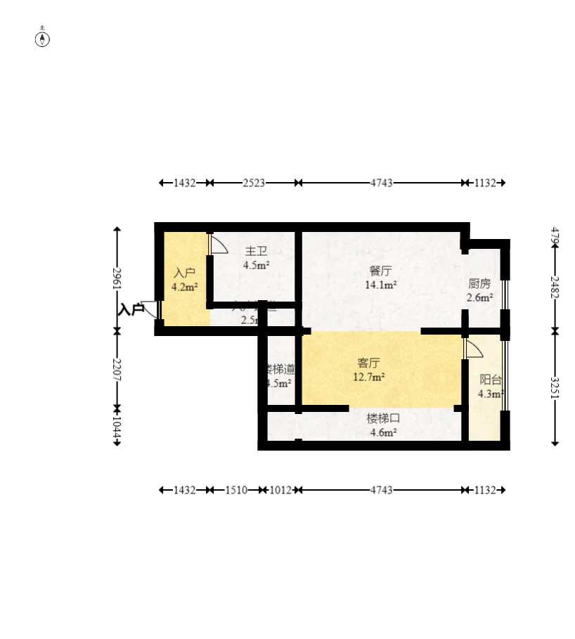 香格里嘉园  3室1厅2卫   101.00万室内图1