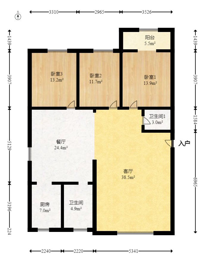 红星农博住宅小区（佳英农博小区）  6室3厅3卫   86.00万室内图1