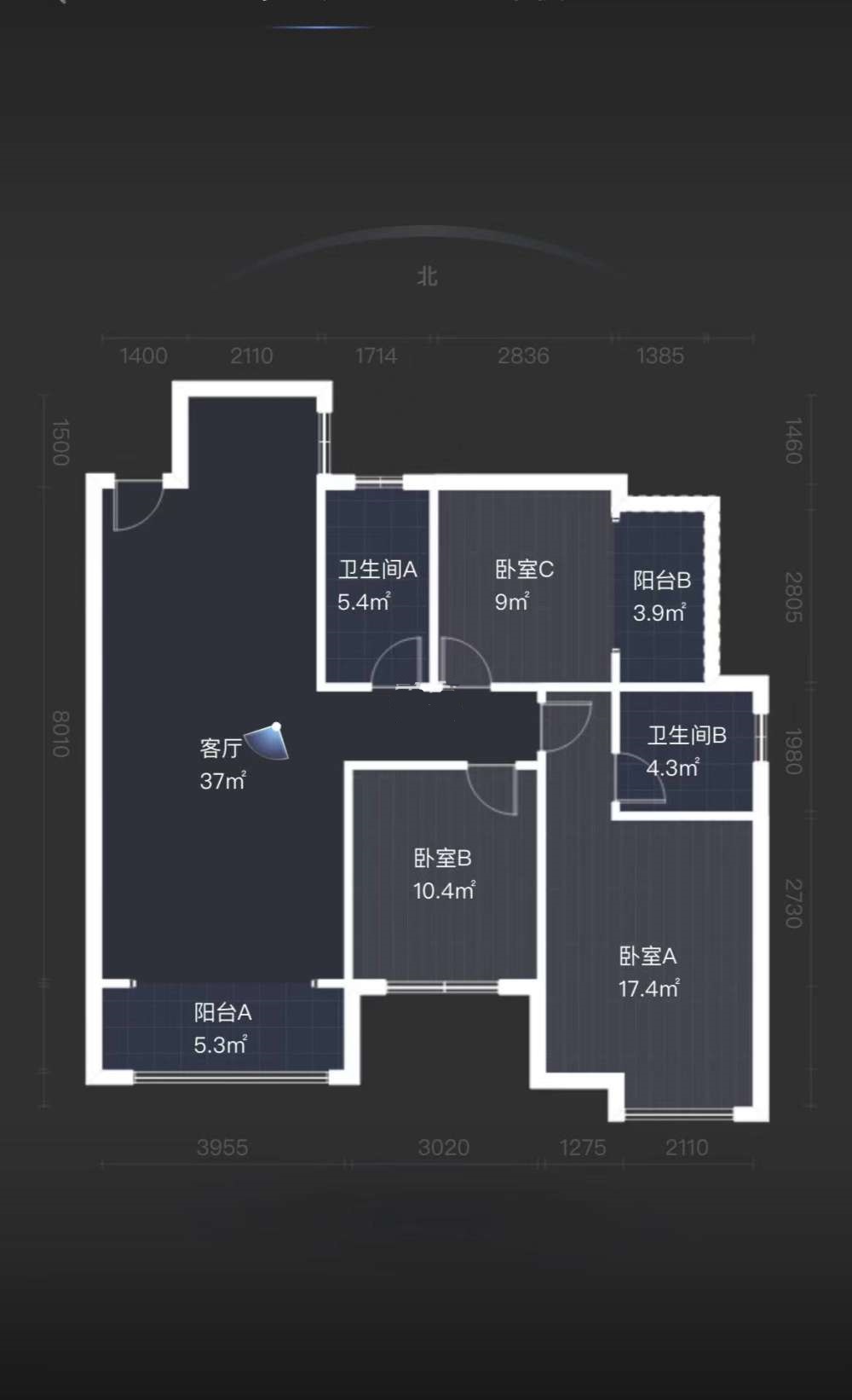 西郡佳园 3室2厅2卫 45.0万 西郡佳园 3室2厅2卫 45.0万室内图
